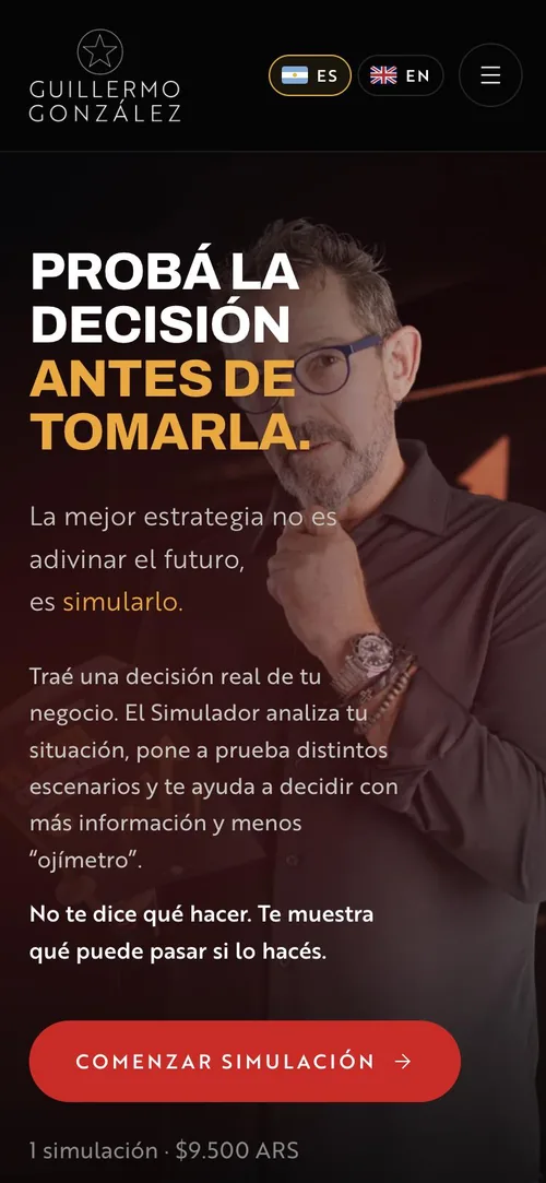 Simulador de Negocios en el celular